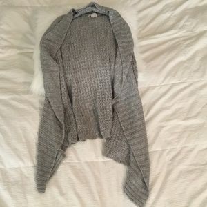 Hinge Gray Boho Long Sweater XS/S